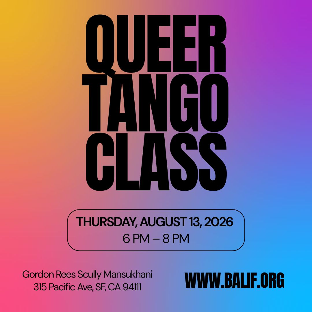 Queer Tango Class SF Event Post